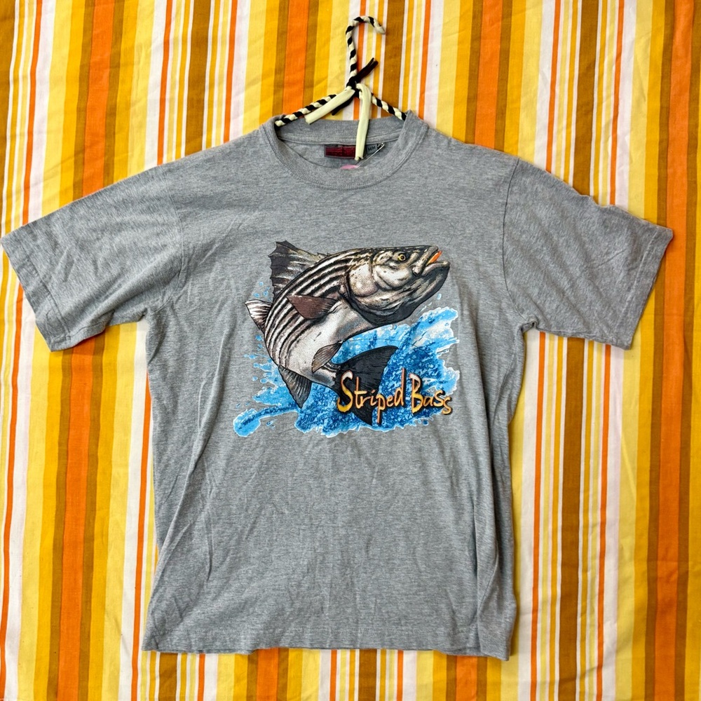 Striped Bass vintage Graphic T-Shirt M